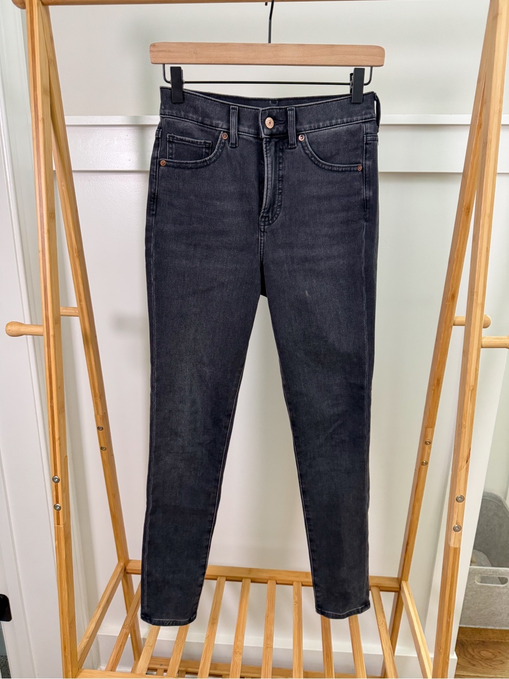 Women's High-Rise Black Slim Jeans